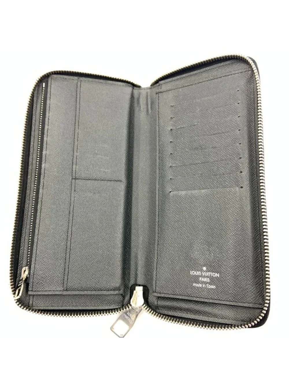 Louis Vuitton Taiga Zippy Wallet Vertical Black